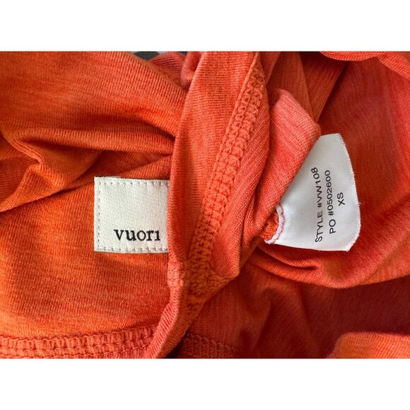 New Vuori Lux Women's Citron Orange Performance Racerback Tank Top Size XS - Picture 4 of 4